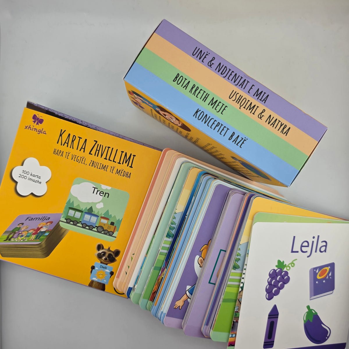 Karta zhvillimi Montessori, 100 karta me 200 imazhe, foto 3