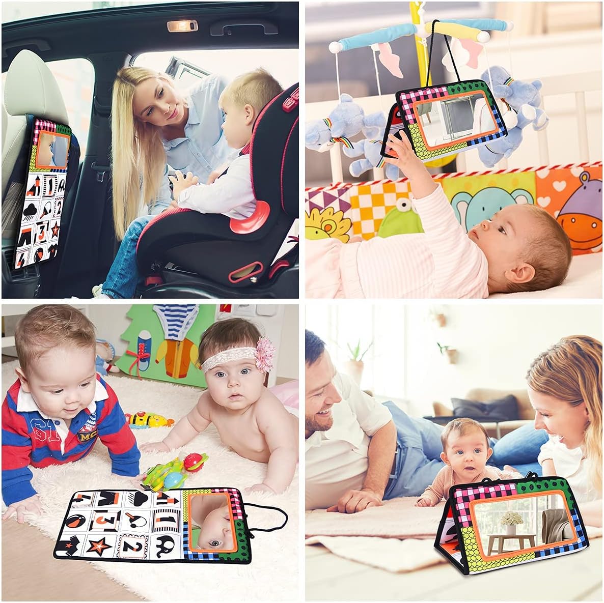 Lodër Montessori me pasqyrë për bebe, foto 14