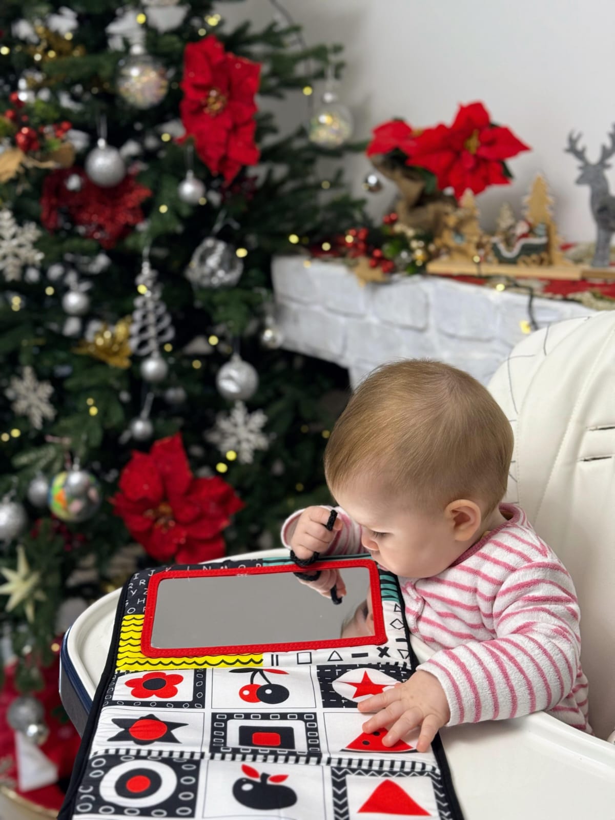 Lodër Montessori me pasqyrë për bebe, foto 7
