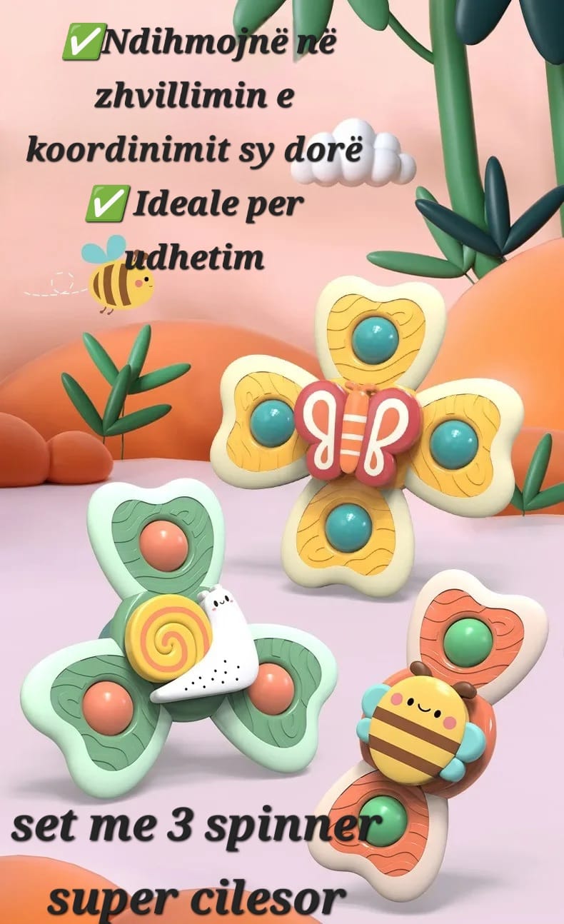 Set me 3 spinnerë me thithëse për bebe, foto 10