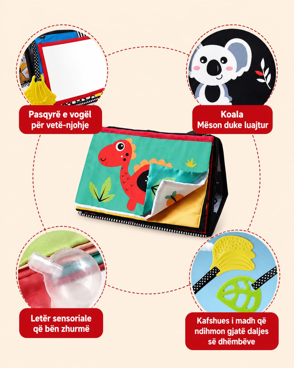 Mirror Toy + Sensory Book