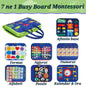 7 ne 1 Canta e Aktiviteteve Busy Board Montessori