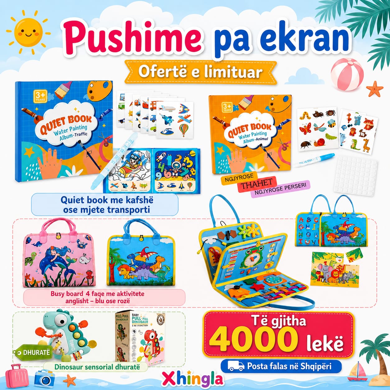 🌴 Paketa “Pushime pa ekran”