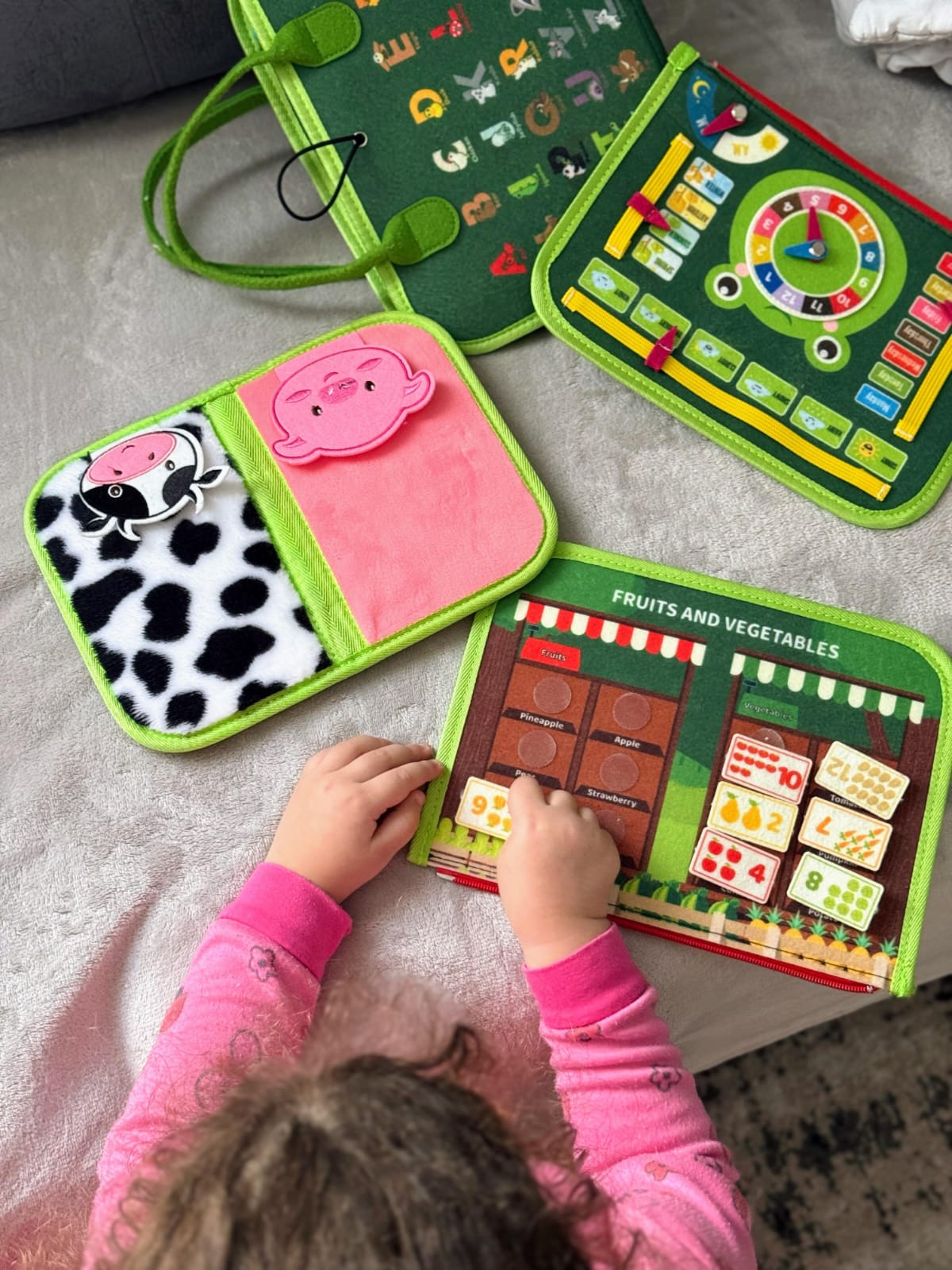 Busy Board Montessori Jeshile - 8 Faqe