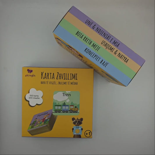 Video: Karta zhvillimi Montessori, 100 karta me 200 imazhe